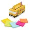 Post-It Super Sticky Notes School Bus Pack - Pkg of 24, Bright Colors, 3" x 3", Blank